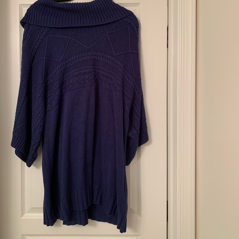 Dark blue Lane Bryant cowel neck shirt Euc